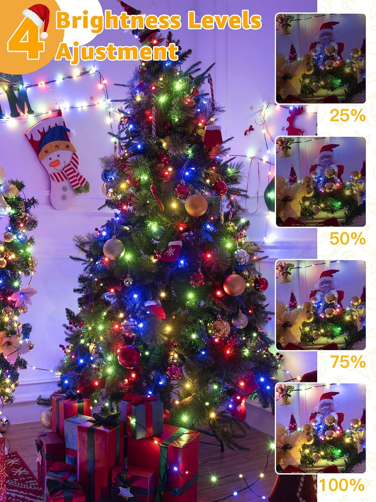 Christmas Lights 1200 LED 394 FT, Waterproof Outdoor String Lights with 8 Modes, Fairy Lights for Holiday Decor