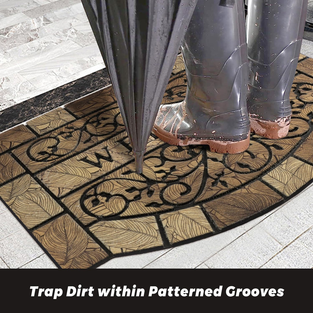 Durable Welcome Door Mats, 24"x36" Heavy-Duty Large Welcome Mat for Front Door with Non-Slip Rubber Backing, Door