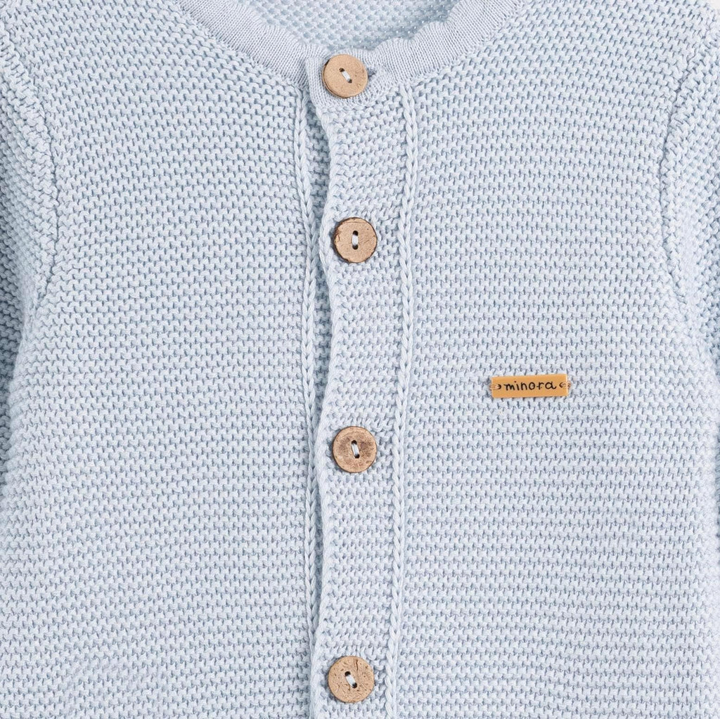 Baby knitted overalls - romper - knitwear jumpsuit, blue