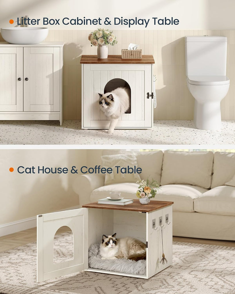 Toolless Assembly Litter Box Enclosure, Cat House