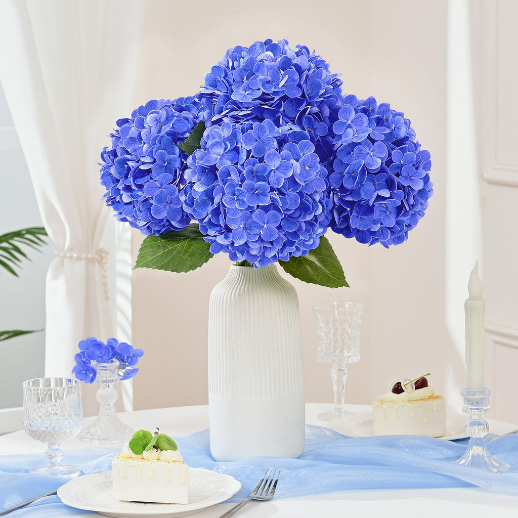 8 Pcs Real Touch Artificial, Dark Blue