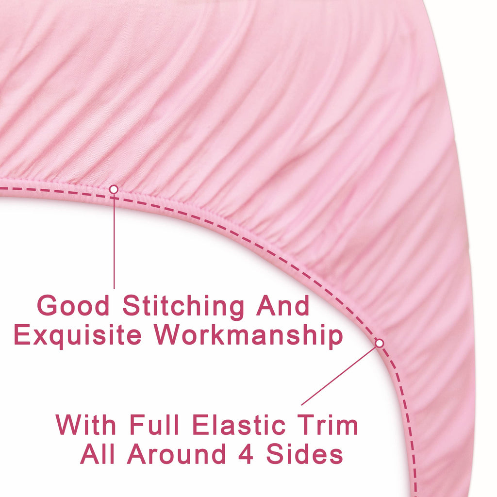 4-Piece Microfiber Toddler Bedding Set, Pink