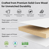 36" x 84" Sliding Barn Door and Hardware Kit Included & 6.6FT Track & Handle, Mortise and Tenon Stru