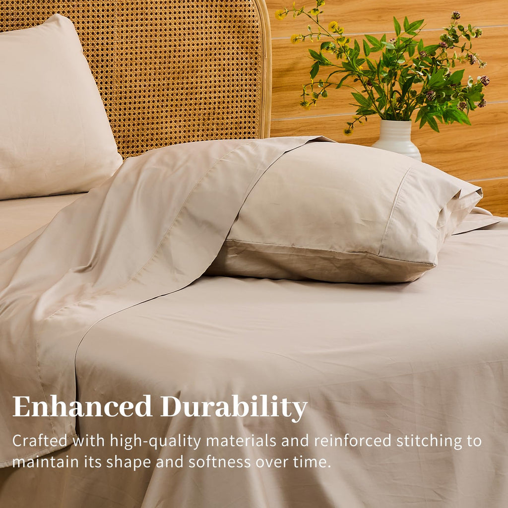 Egyptian Cotton King Sheets, 4Pcs 18-24" Extra Deep Pocket