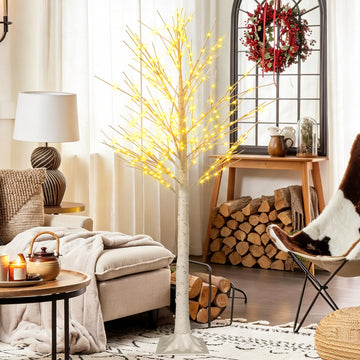 6 FT 144 LED Lighted Birch Tree