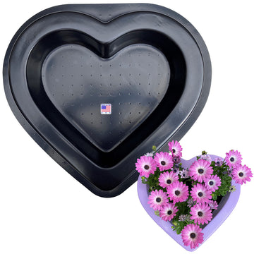 Large Concrete Heart Mold - DIY Garden Statue Planter