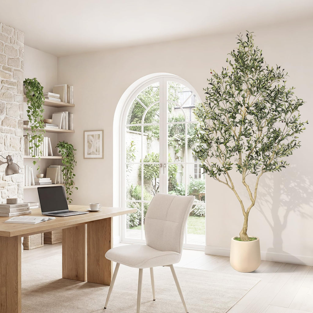 9FT Olive Trees Artificial Indoor with Large Exquisite Planter