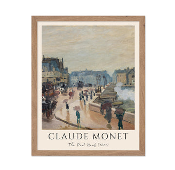 Master Vintage Claude Monet Poster - Retro Pont Neuf Painting Print - Impressionism Art - Gift for Him, Her - Perfect