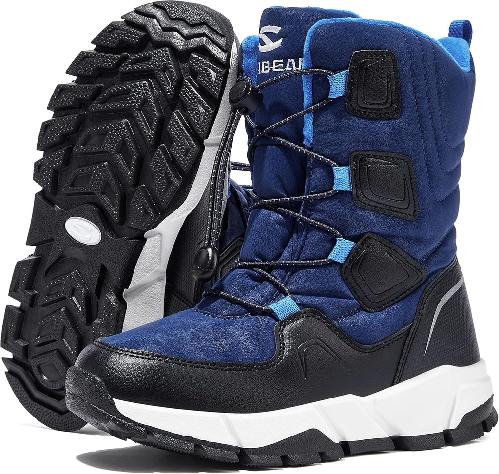 Kids Snow Boots Boys Girls Mid Calf