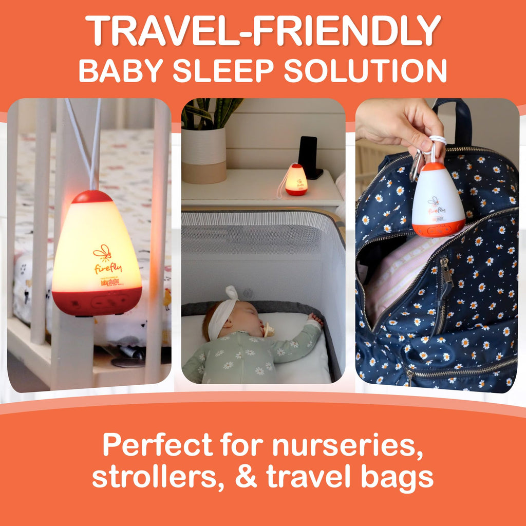 Shusher Firefly Baby Soother with Nightlight, White Noise, 1 Count