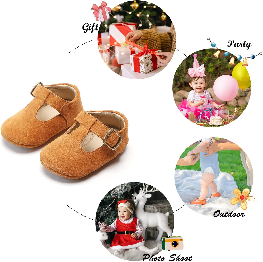 Soft Sole Baby Shoes - Infant Baby Walking Shoes Moccasinss Rubber Sole Crib Shoes