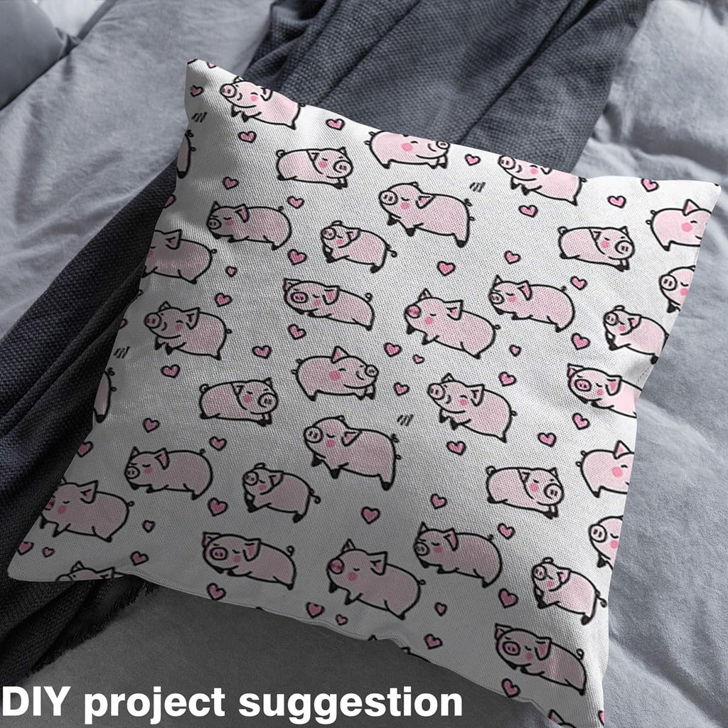 Pink Pig Fabric By The Yard 3 Yards