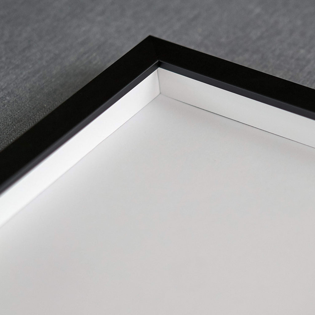 18x21 Shadow Box Frame Black | 1 Inch Deep Solid Wood Shadowbox Display Frame | UV Resistant Acrylic Plexiglass, Acid