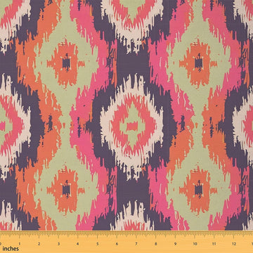Ikat Abstract Geometric Fabric by The Yard 2 Yards Soft
