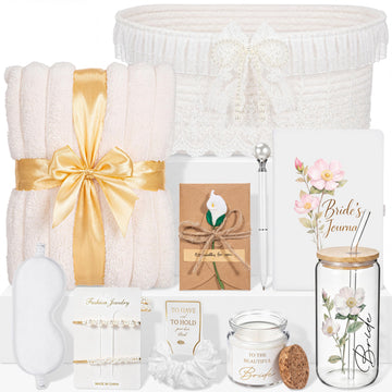 Bridal Shower Gift Basket for Bride, Engagement, Floral