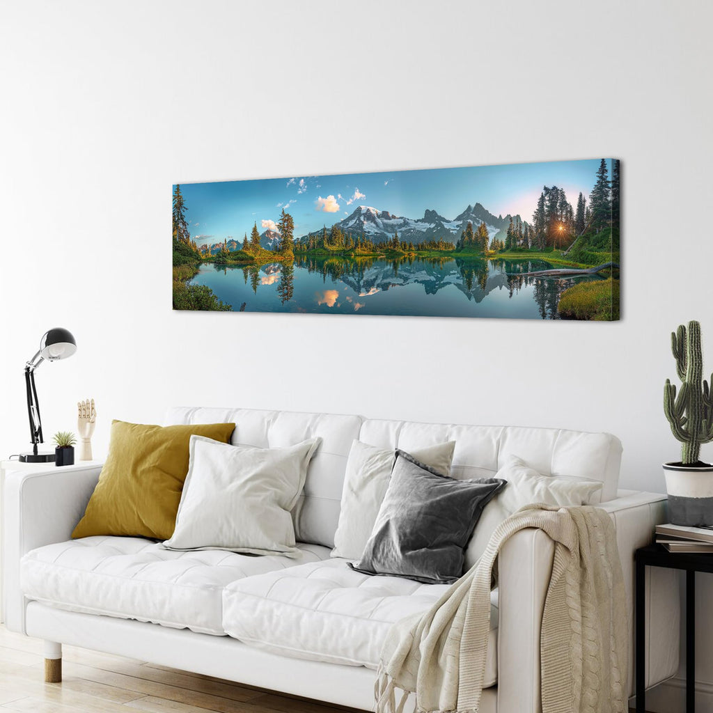Colorado Mountain Wall Art National Park Poster Sunset Nature Canvas Prints Woodland Landscape Painting Peak Lake
