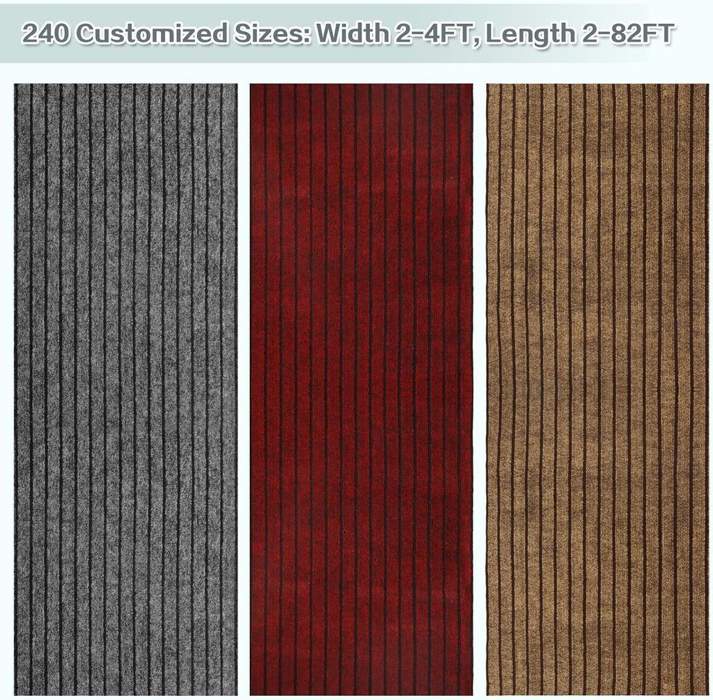 Custom Size Runner Rug 2 ft x 10 ft, 2-82ft Carpet Runners Hallway Entryway Kitchen Garage Laundry Room Area Rugs