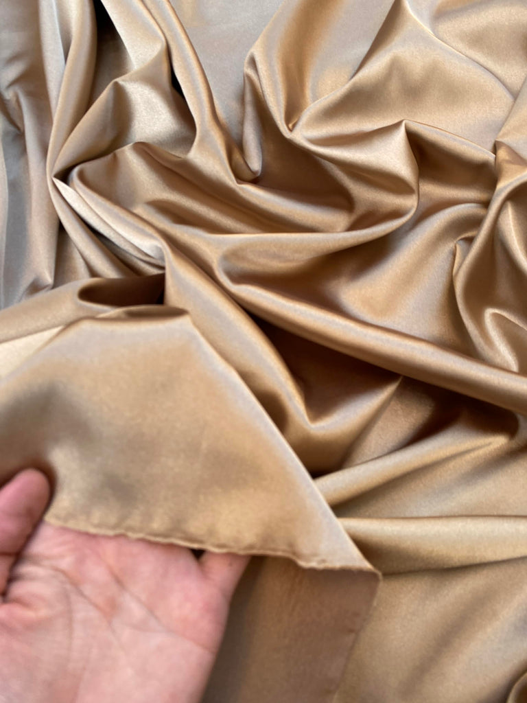 Stretch Crepe Back Satin Fabric - Versatile Polyester Cloth by The Yard with 2-Way Stretch - Ideal for Dresses