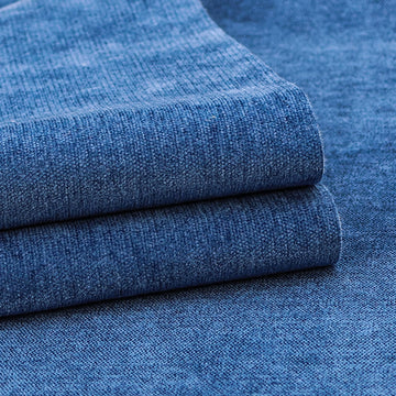 58" x 40" Chenille Fabric | Soft Luxury Decor & Fashion | Crafting Cozy Comfort & Timeless Elegance (Navy)