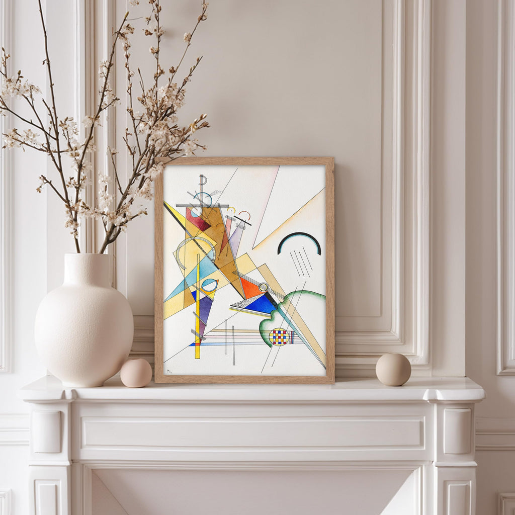 Vintage Wassily Kandinsky Poster - Retro Museum Print - Gift for Artist, Friend - Gewebe, Abstract, Geometric