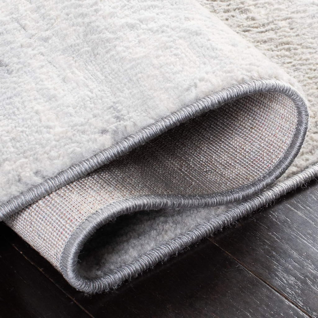 Brentwood X-Large Area Rug - 12' x 15', Ivory & Grey, Modern Abstract Design, Non-Shedding & Easy Care