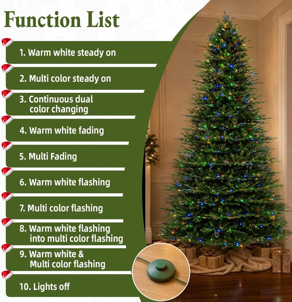 Prelit Premium Christmas Tree with 5179 PE&PVC Hinged Tips