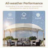 10x13 Outdoor Gazebo, Sturdy Metal Frame Pergola for Patio,  - Image 4