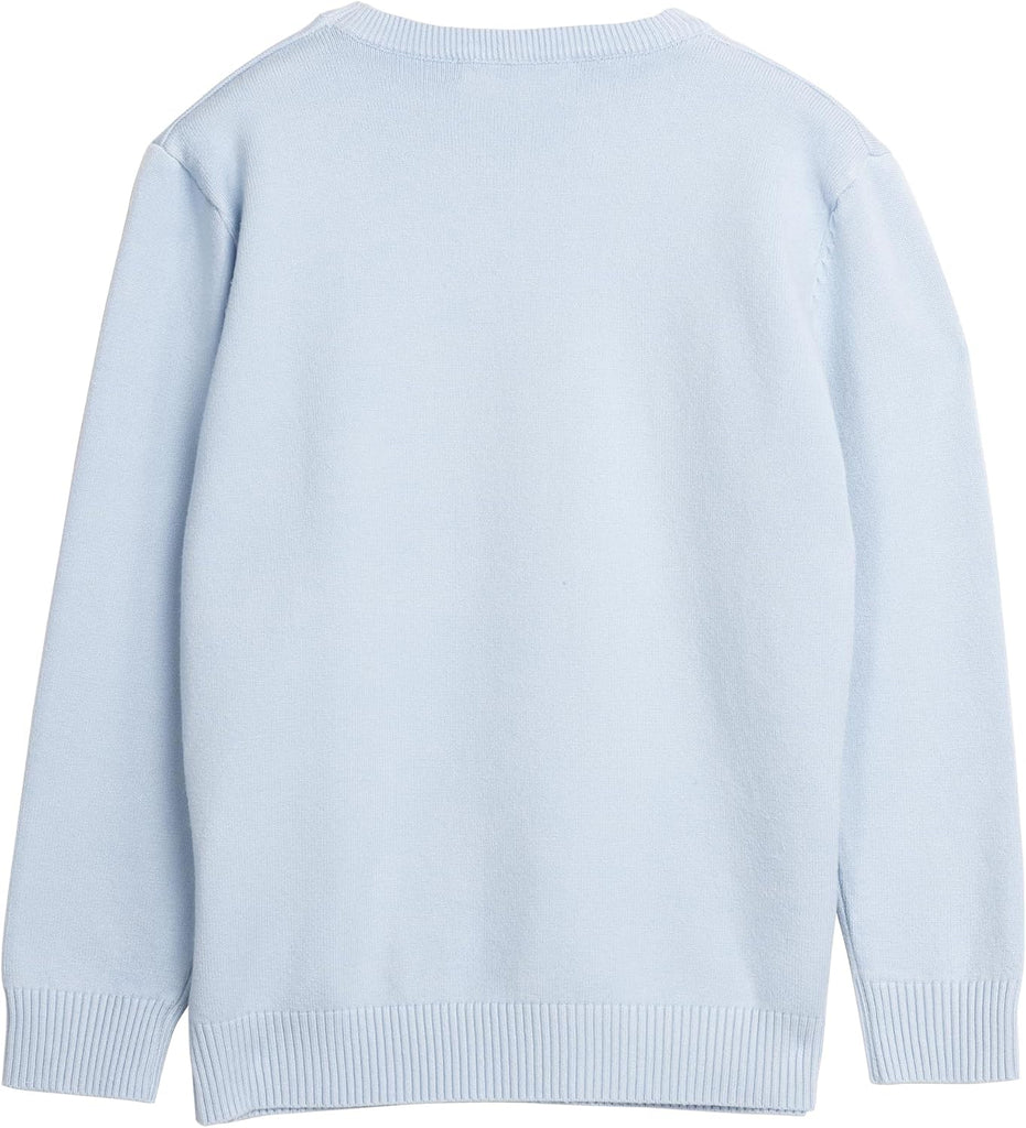 Boys Crewneck Sweater, School Uniform Big Boys' & Little Kids Youth Crew Neck Long Sleeve Pullover