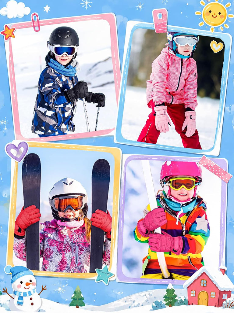 4 Pairs Winter Gloves for Kids