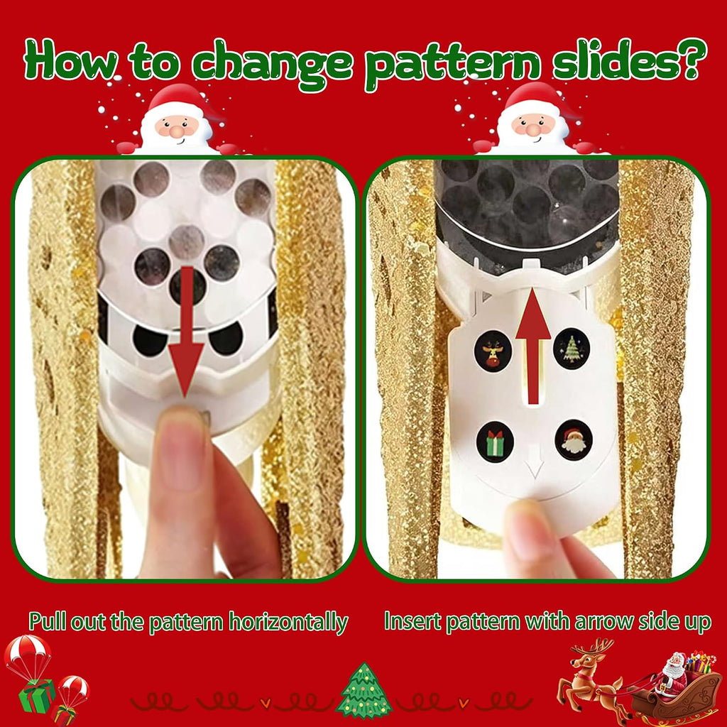 Star Tree Topper with LED Projector, 6 Projection Modes