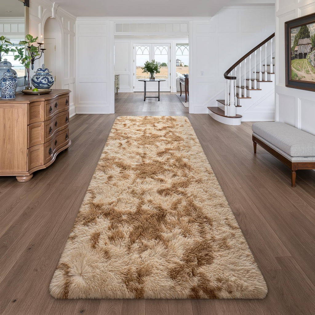 Runner Rugs for Long Hallway Bedroom Kitchen, Beige