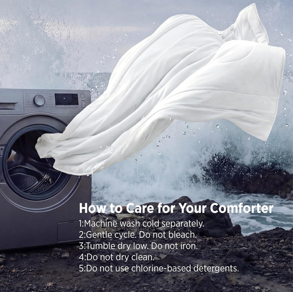 CoolOxy Cooling Comforter Queen - 4X Breathable & Q-Max>0.45 Summer Comforter, Cooling Blankets for Hot Sleepers
