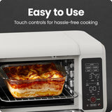 Air Fryer Toaster Oven Combo, Countertop Oven for Quick & Healthy Meals, Bake, Broil, Air Fry, Toast, and Bagel