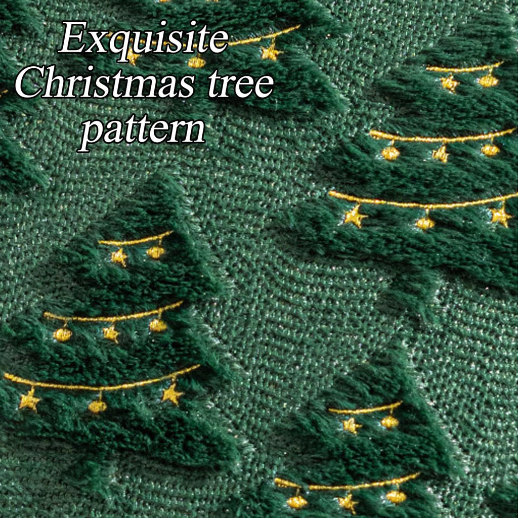 4 Pcs Christmas Throw Pillow Covers 18x18, Soft Faux Fur Pillow Cases Holiday Decorations, Fluffy Plush Accent Couch