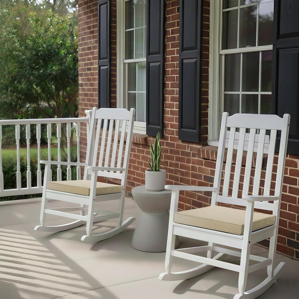 Outdoor Chair Cushions, Water-Resistant & Fade-Resistant, Patio Furniture Square Seat Replacement Chair Pads with
