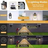 Porch Lights with GFCI Outlet, Dusk to Dawn Outdoor Lights with Outlet