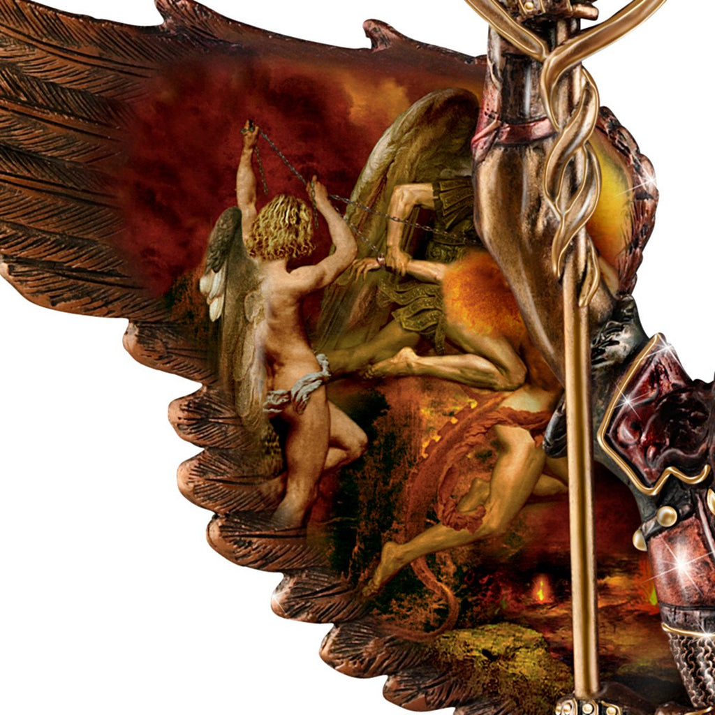 St. Raphael: Merciful Healer Sculpture with Howard David Johnson Artwork