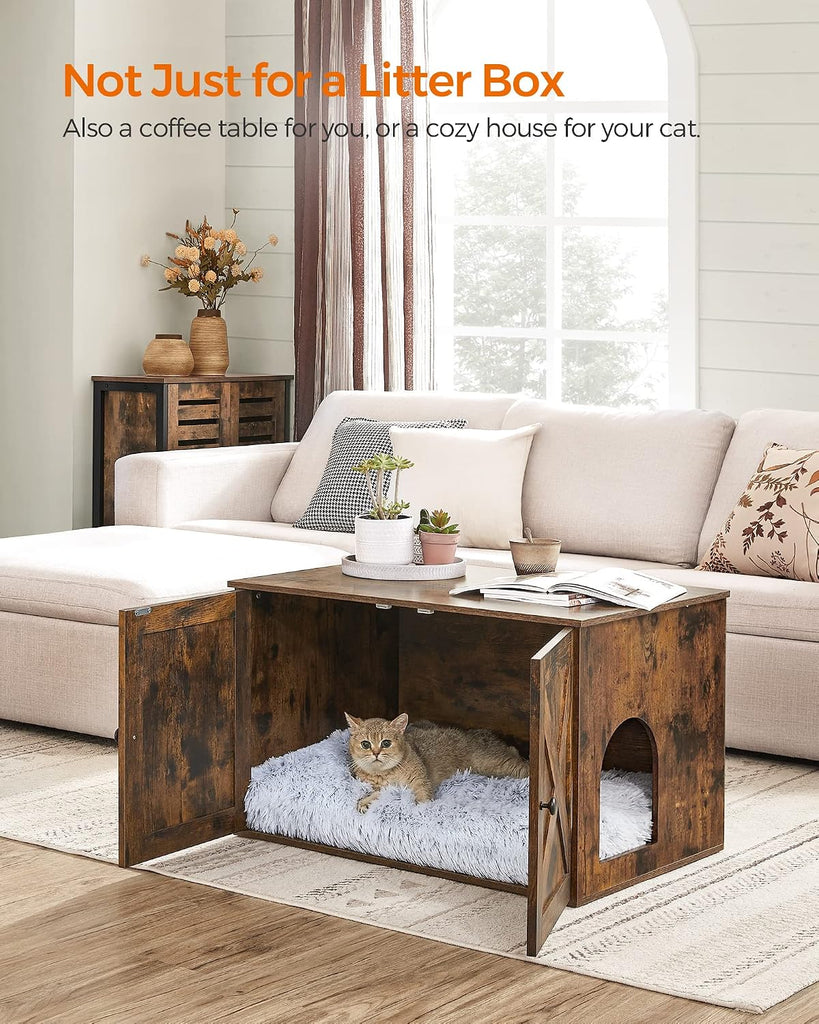 Cat Litter Box Enclosure, End Table, 31.5 x 20.9 x 19.7 Inches