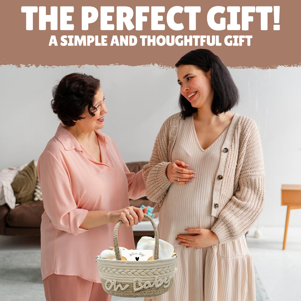 Gift Set | 11 Piece Gender Neutral Newborn Gift Basket for Boys & Girls - Baby Essentials with Plate, Bib, Spoon