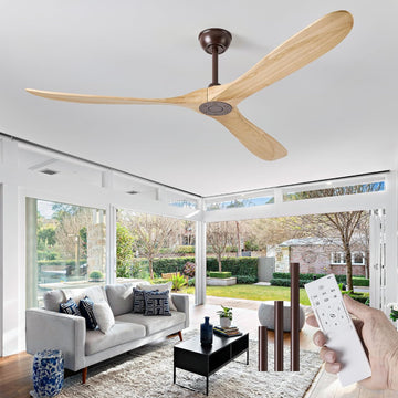 Inspired Maverick Style 72" wood ceiling fan, Oil Rubbed Bronze