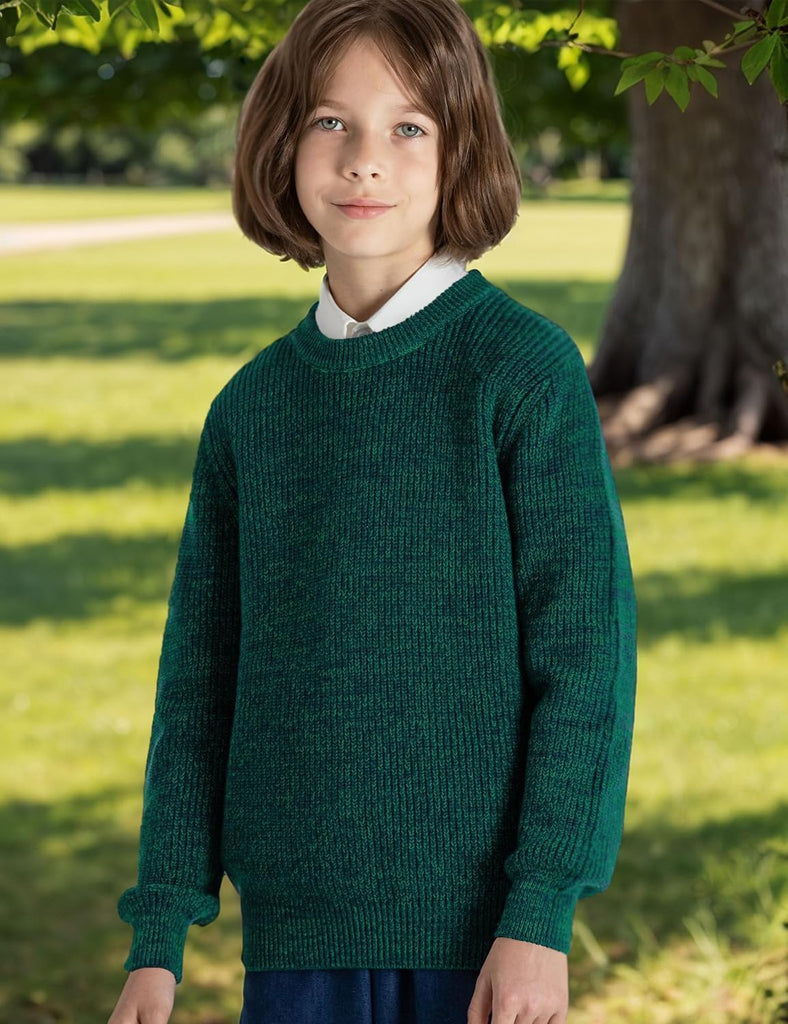 Boys Sweater 100% Cotton Knit Kids Pullover