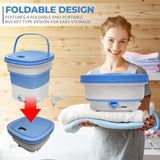Portable Washing Machine Mini Washer Lightweight Collapsible Bucket