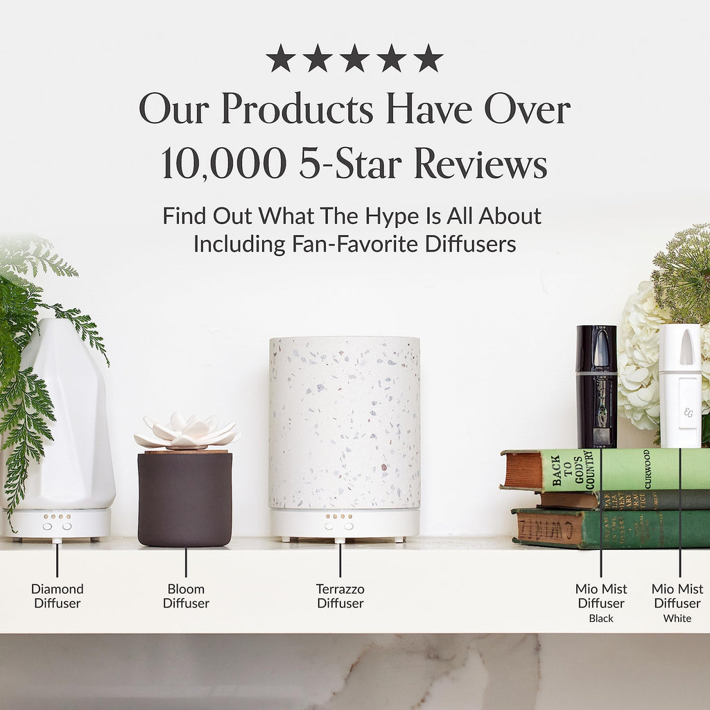 Charcoal Ceramic Bloom Diffuser Essential Oil Passive