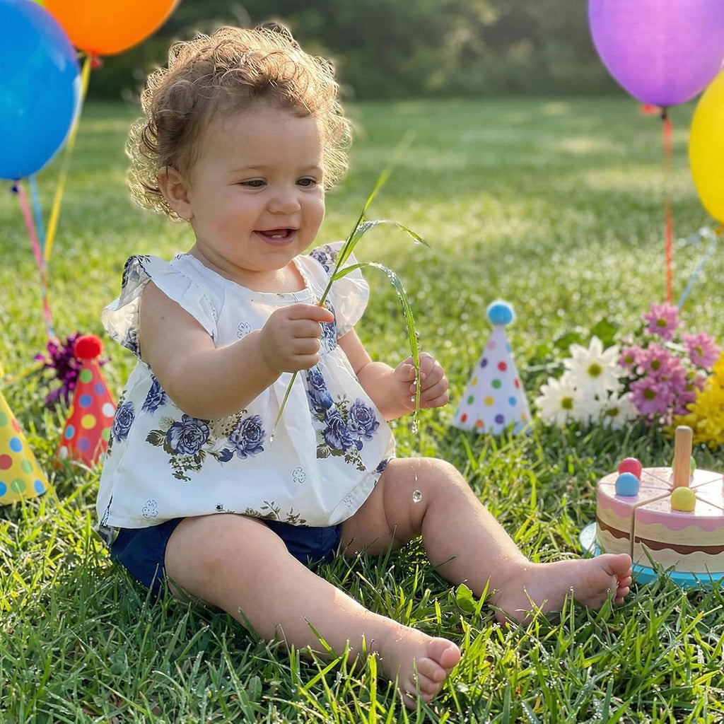 Newborn Baby Girl Floral Summer Clothes Outfit Infant Ruffle Sleeveless Peplum Shirt Top Bloomer Shorts Set