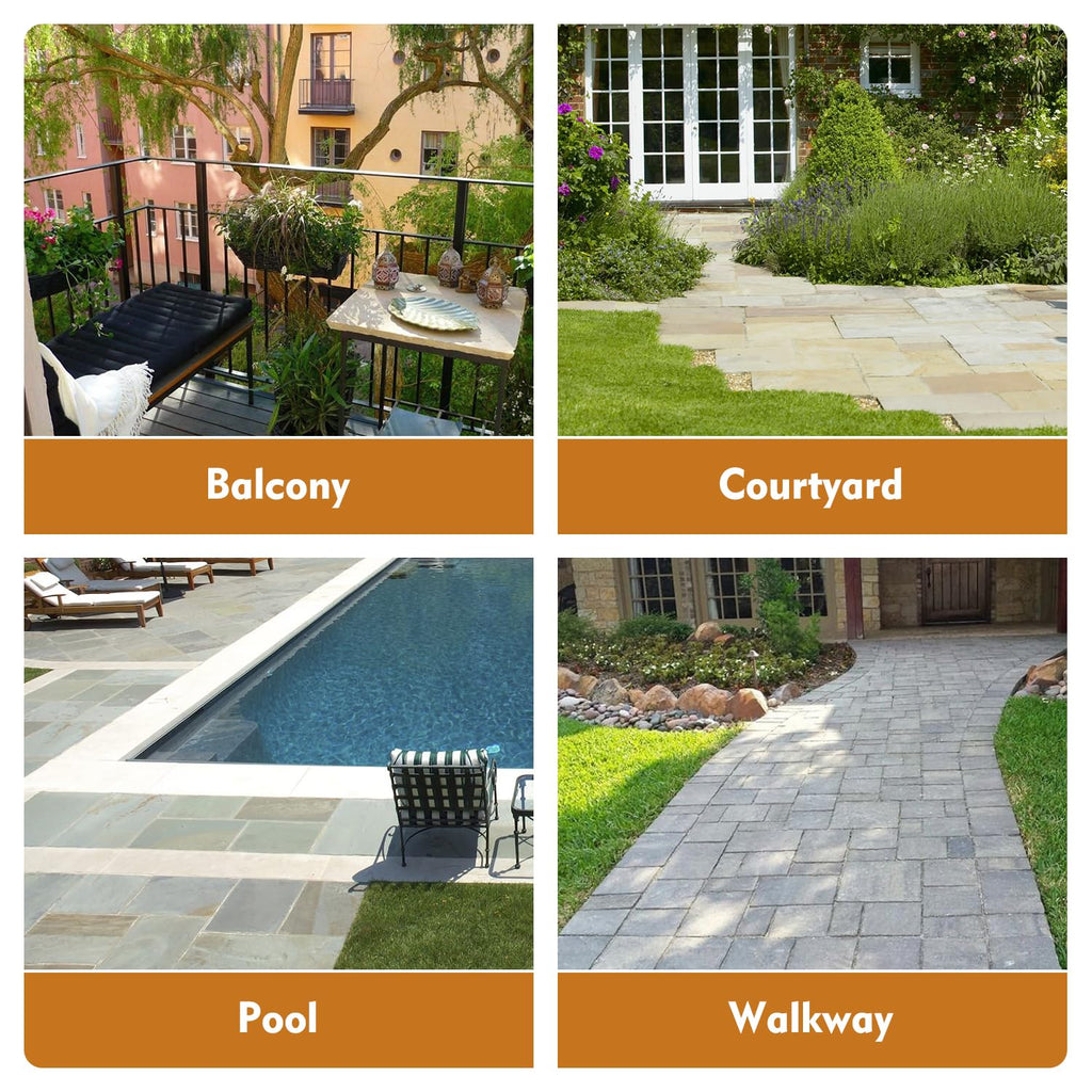 WPC Deck Tiles,12x12 Inch 9 PCS Teak, Waterproof Composite Flooring, Easy Snap Together DIY Indoor Outdoor Tiles for