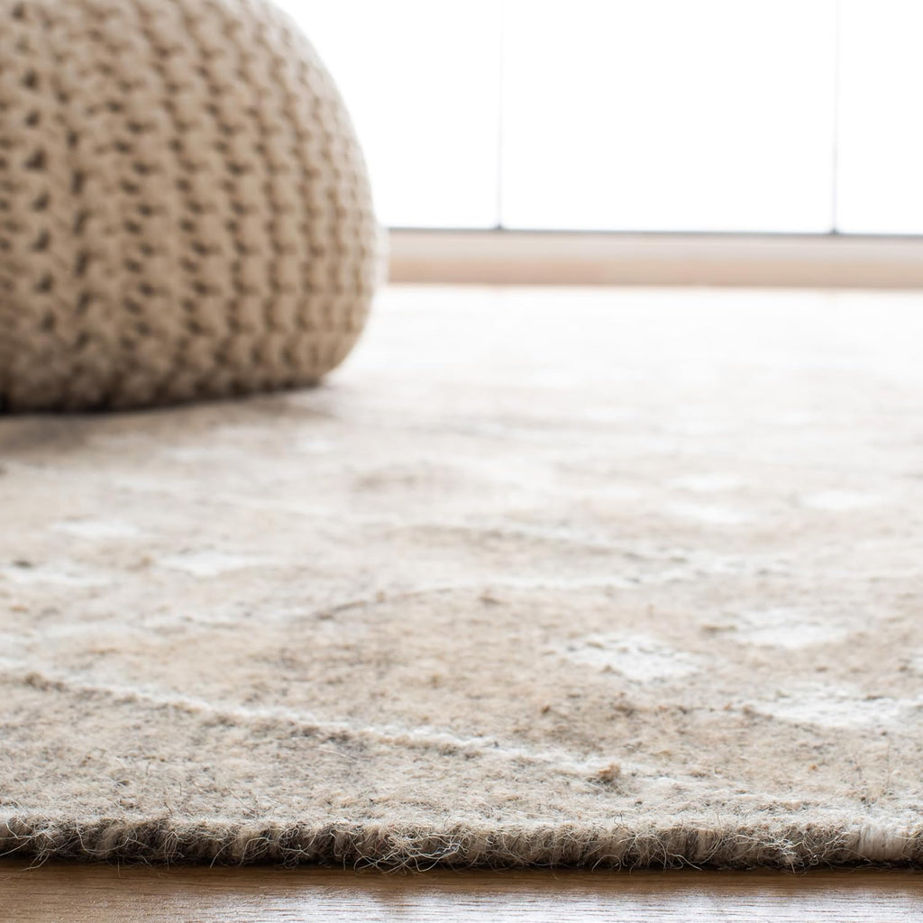Natural Kilim Collection Runner Rug, Natural & Ivory, Handmade Moroccan Boho Tribal Wool & Viscose, Ideal