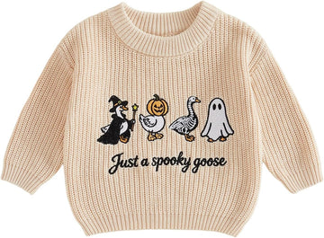 Toddler Baby Boy Girl Goose Sweater Long Sleeve Just A Goose Fall Knitwear
