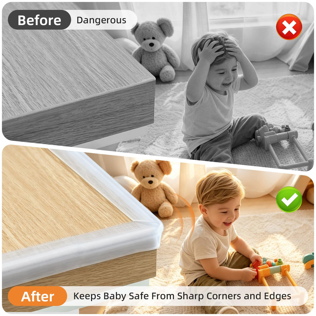 Edge Protector 100% Silicone Baby Proofing Corner Protectors Guards 13ft