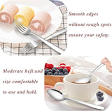 18/10 Stainless Steel Silverware Set, 60-Piece Fancy Flatware Cutlery Set for 12, Modern Eating Utensils Tableware