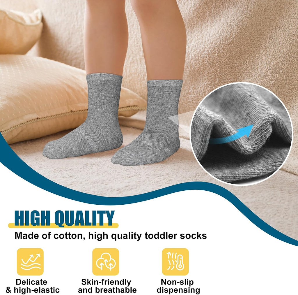 15 Pairs Toddler Socks, Kids Gripper Non Slip Toddlers Boy Girls Anti Skid Socks